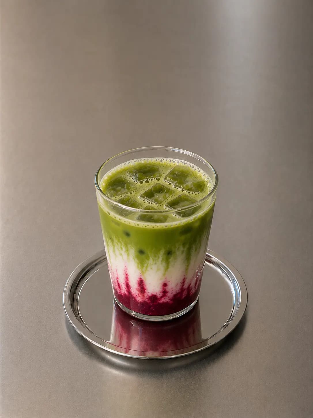 Ice Berry Matcha Latte